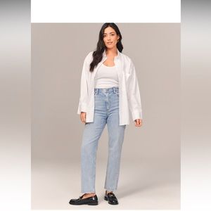 A&F Curve Love The Ankle Straight Ultra High Rise Jeans- Size 31 Long